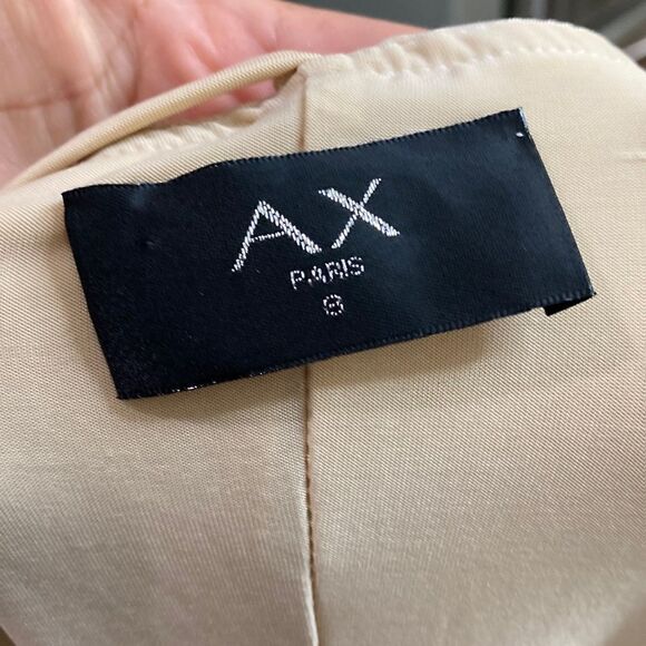 ASOS AX Paris Maxi Dress Maxi Length Ruched Creamy Nude color - Picture 13 of 16